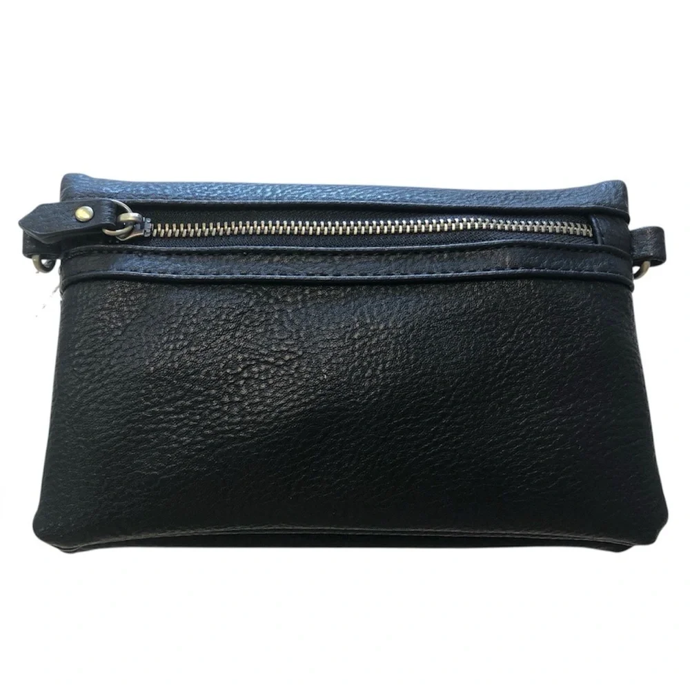 NWOT Joy Susan Kate Wristlet/Clutch/WalletIn In Black Made Of Vegan Leather